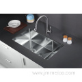 High Quality Double Bowls Undermount Brushed Kitchen Sink